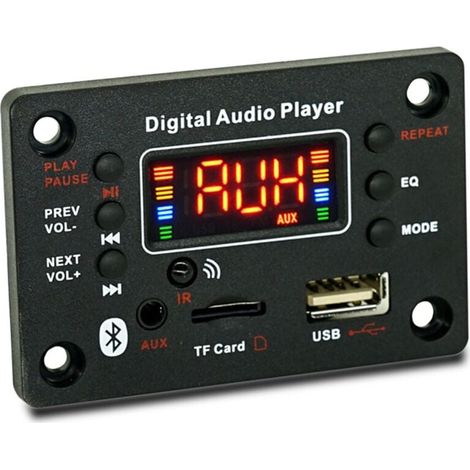 Modulo audio per auto Bluetooth, scheda amplificatore decodificatore MP3 con funzione di alimentazione e microfono esterno (1/4)