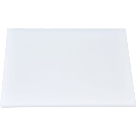 Weiße Kunststoff-Schutzplatte für Heimwerker-Werkzeuge zum Hämmern, Schneiden, Stanzen und Prägen von Leder, Schneidematte 200 x 100 x 8 mm (1/5)