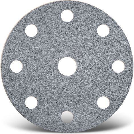MENZER Platinum Klett-Schleifscheiben, 150 mm, 9-Loch, f. Exzenterschleifer, Halbedelkorund (50 Stk.) K400
