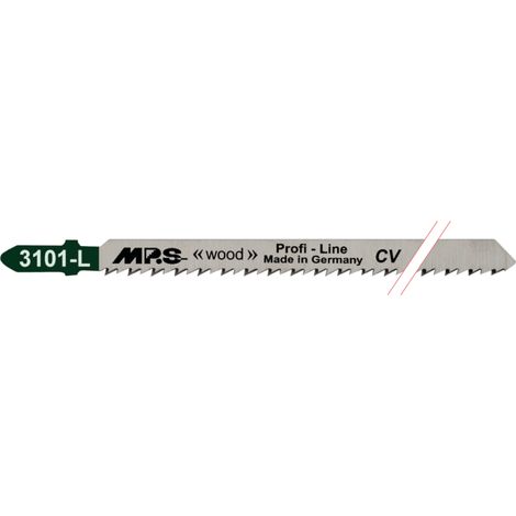 MPS 3101-L Stichsägeblatt für saubere Schnitte in Holz bis zu 80 mm, 10 Zähne pro Zoll.