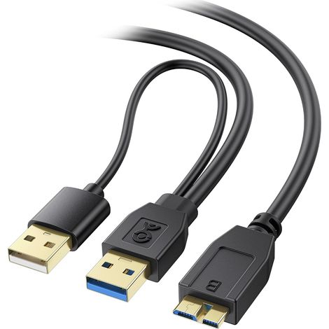 5Gbit/s Câble Séparateur Micro USB 3.0 vers USB, 0,5m (1/5)