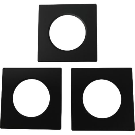 3 Pezzi Coperchi Quadrati Nero Per Faretti Led FP8705W (1/3)