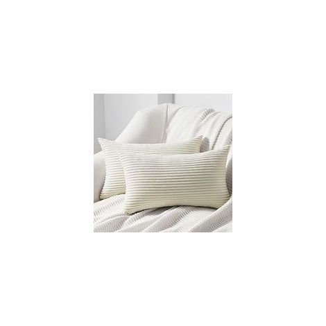 30×50×2cm Housse Coussin 30x50 cm Lot de 2 en Velours Côtelé Infroissable Motif à Rayures Housse pour Coussin Lombaire Fauteuil Canapé Style Boheme Scandinave