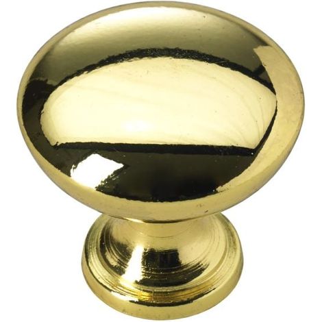 Hettich Möbelknopf Aluminium gold Ø 30,0 mm - 1 Stück Möbelknopf
