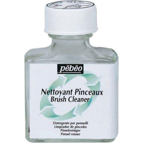 Nettoyant pour pinceaux - Pébéo - 75ml - Huile et acrylique - Multi-usage - Blanc