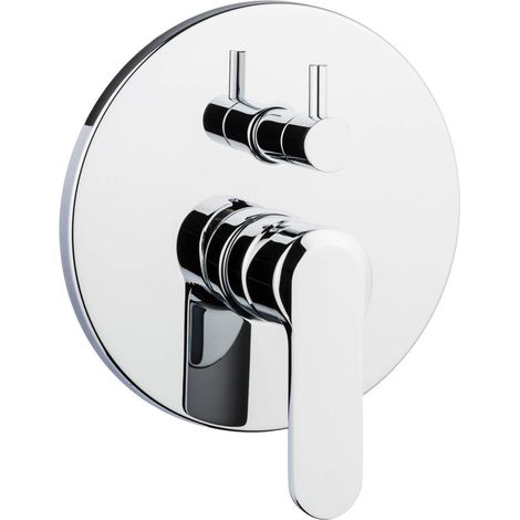 Miscelatore doccia incasso 2 vie ceramico cromato emmevi cr77019cer (1/2)