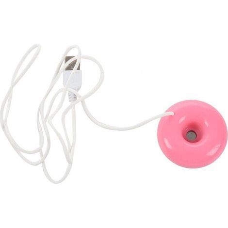 Tragbarer USB-Luftbefeuchter, Mini-Luftreiniger für Zuhause und Büro, rosa Donut (1/4)