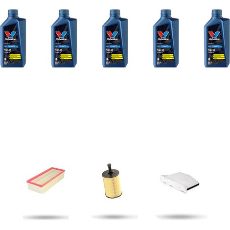 Kit tagliando 3 FILTRI e 5L OLIO compatibile con Skoda YETI (5L) 2.0 TDI 125Kw Dal 2009 (1/5)