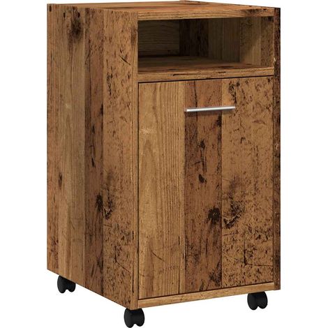 Maison Exclusive - Armadio con Ruote Legno Vecchio 33x38x60 cm Legno Multistrato