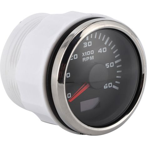 52 mm/2 Zoll 6000 U/min Drehzahlmesser mit LCD-Display für Auto-Außenbordmotoren, Baumaschinen und Motorräder