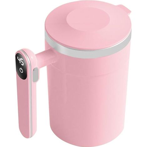Tasses - Mug auto-mélangeur - Mug à café auto-mélangeur - Eau minérale - Couvercle étanche - Affichage de la température en temps réel - Automatique - Pour - Jus - Thé - Milkshake - Boissons protéinée (1/4)