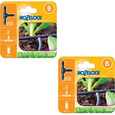 24 x Hozelock 2777 T Tee 3 Way Connectors 4mm Micro Irrigation for 2772 Auto (1/3)