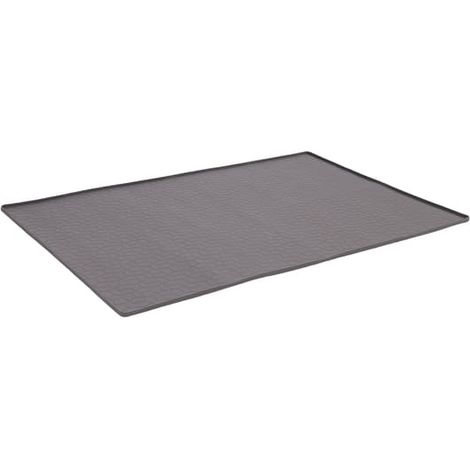 Tapis de litière en silicone résistant, facile à laver et imperméable, pour chat. Plateau d'alimentation polyvalent pour animaux de compagnie. Dimensions : 86,3 x 55,9 cm. Lot de 1. (1/5)