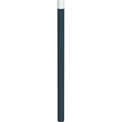 Potelet à sceller Ténor - acier - tête bombée blanche - tube Ø 76 - anthracite mat - RAL 7016
