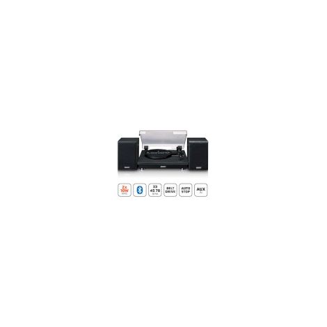 Tocadiscos con recepción Bluetooth® y dos altavoces externos