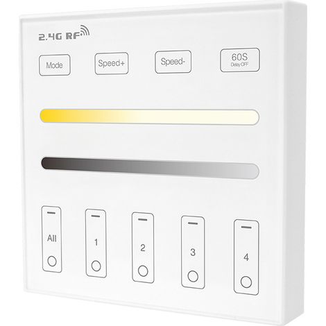 WR02RF zoned panel with 86 boxes, 4 groups, with magnetic closure, suitable for monochrome and bicolor temperature controllers.