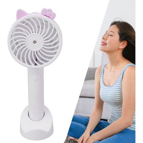 Mini ventilateur brumisateur portable USB, appareil d'hydratation portable de bureau, ventilateur portatif. (1/5)