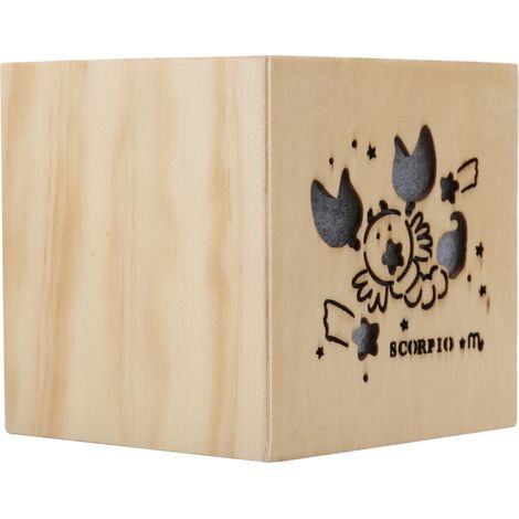 Boîte à musique en bois lumineuse et innovante, cadeau d'anniversaire pour enfants, motif constellation du Scorpion (1/5)