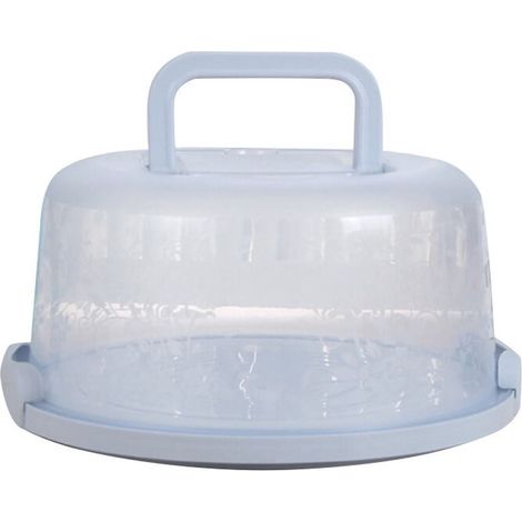 Boîte De Rangement Alimentaire - Boîte À Gâteau Portable Avec Couvercle Et Poignée - Pour Réfrigérateur Cuisine - 26 X 22 X 12,5 Cm - Bleu (1/5)