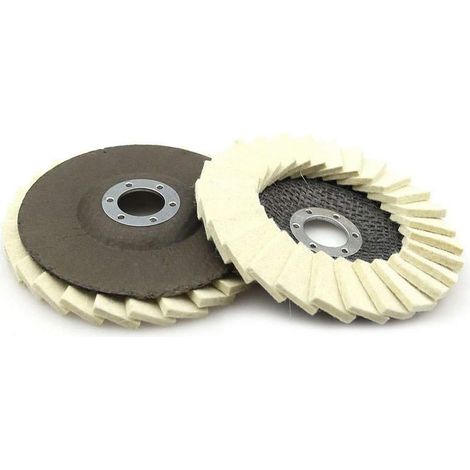 MINKUROW Disco Lamellare In Feltro Per Smerigliatrice Angolare Ø 125 X 22 Mm Per 2 Pezzi (1/4)
