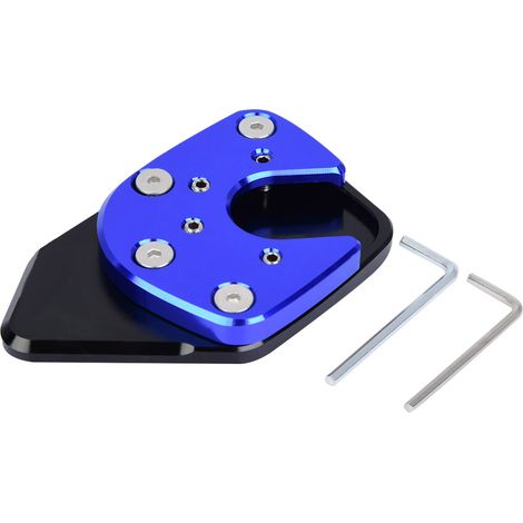 Support moto antidérapant, patin d'élargissement pour béquille latérale, compatible Honda NC750X 2017-2019, bleu (1/5)