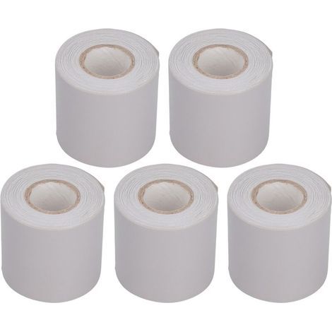 Lot de 5 rubans d'étanchéité pour conduits de climatisation, tuyaux en cuivre, PVC, isolation pour climatiseur, ruban résistant à la traction, largeur 60 mm (1/4)