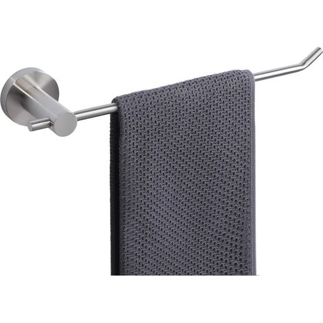 CYRILL – Porte Serviette Salle de Bain, Porte Serviette Mural Durable en 304 Acier Inoxydable, Longeur 35 CM, Pratique et Robuste, Barre Porte Serviette Brossée (1/5)