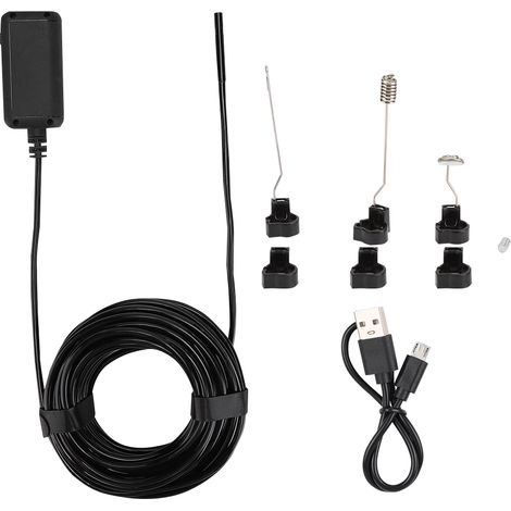 Endoscope WiFi 5.5mm IP67 Étanche 10m avec 6 LEDs Réglables et Caméra HD 1080p 5MP (1/5)