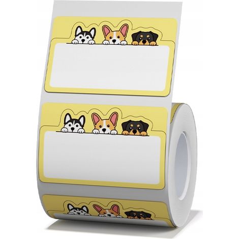 Étiquettes autocollantes NIIMBOT 5031 mm CHIENS 220 pièces pour B21/B3S/B1 Original (1/2)