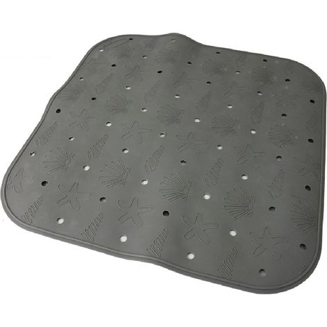 Tappeto tappetino ventose antiscivolo per bagno da piatto doccia grigio tortora CON PLASTICA PROFUMATA (1/5)