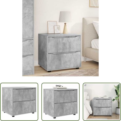 Schrank Beton Grau - Aufbewahrungsschrank Beton Grau 60 x 48 x 57 cm Holzwerkstoff (1/5)