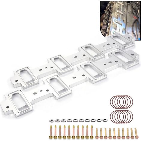 Adaptateur de collecteur d'admission rectangulaire 551316 pour conversion de voiture, compatible avec les collecteurs LSA, LSX et LS - Par défaut (1/4)