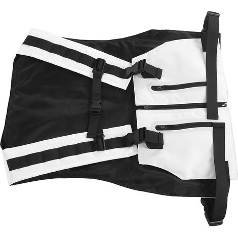 Reflektierende Outdoor-Weste, multifunktionale Sicherheitsweste aus Polyester, verstellbar, Fahrradweste, Weiß (1/5)