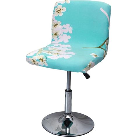 Chaise de salle à manger rotative, hauteur de comptoir, housse de chaise de bar (sans chaise) (couleur : bleu, taille : 38 × 48 cm) (1/2)