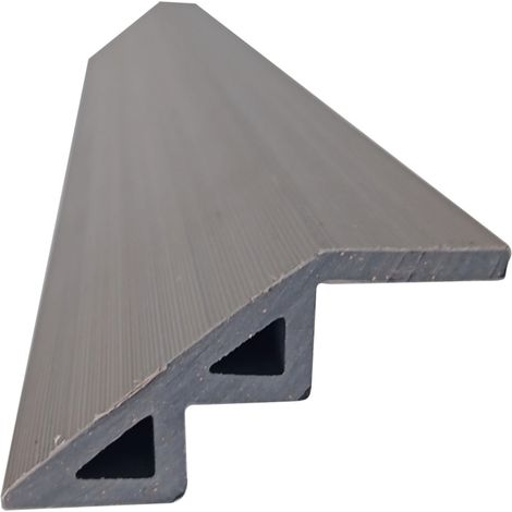 profilo per pavimentazione da esterno in wpc antimacchia giardini di maggio grigio 60 cm