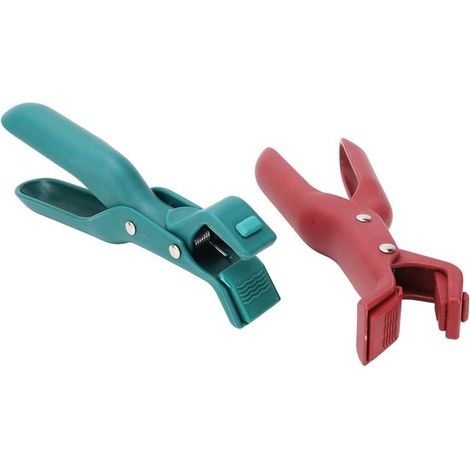 Manici antiscivolo per pentole e piatti, set da 2, impugnatura ergonomica, termoisolante e sicura da usare. (1/5)