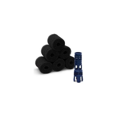 TSP10P et 91003105 Nettoyeur de Robot Piscine côté Pression pour Polaris180 280 360 380 3900 Sport La buse Turbo Anti Projection + 8 Brosses en Mousse Po-laris 280 360 Piece Detachee (1/4)