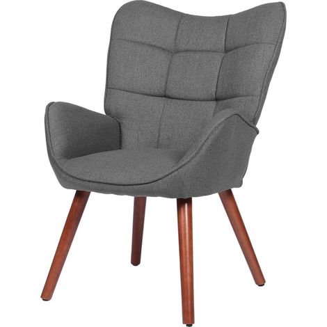 Chaise de Salle à Manger Scandinave Design Moderne Style Mid-Century Pieds en Bois Massif pour Cuisine et Salon (1/5)