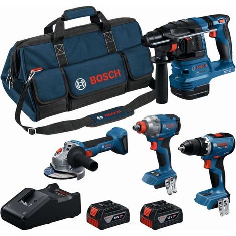 Bosch - Akku-Werkzeug-Set, 8-teilig, mit Akkus und Ladegerät 0615A500BK (1/5)