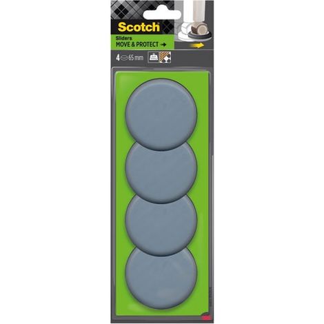SCOTCH - Patin glisseur special roulettes Ø 65 mm lot de 4