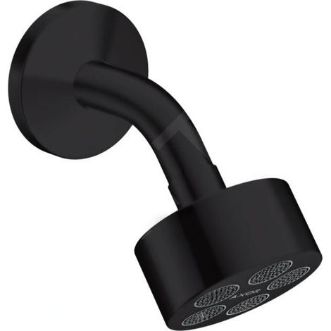 Douche de tête AXOR ONE 75 1jet EcoSmart avec bras de douche noir mat (1/5)