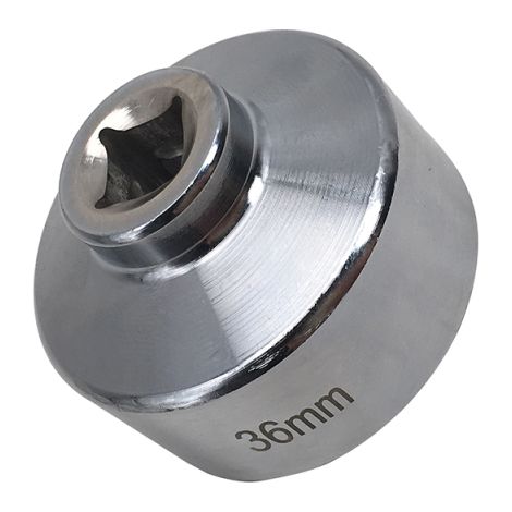 Llave para filtro de 36 mm, vaso extraplano para la tapa de la carcasa
