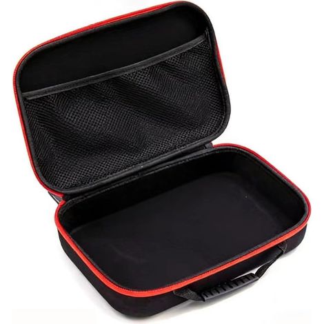 Sac à outils spécialement conçu pour ranger les perceuses électriques avec des couches de protection et un emplacement pour les composants logiques (rouge - grand) (1/5)
