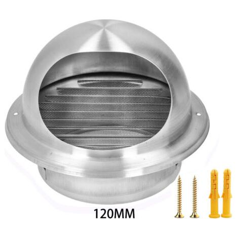 160 Estrattore esterno in acciaio inox, sfiato esterno riutilizzabile, presa d'aria rotonda per cucina (1/5)