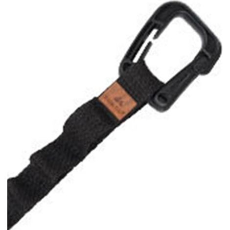 Sac de rangement de camping avec corde de tente multifonctionnelle et crochets, idéal pour les jardins, noir, taille M. (1/5)