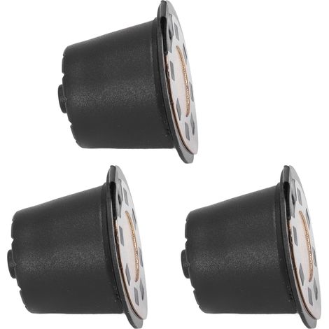 Capsules de café de 50 ml avec cuillère, goupillon et filtre réutilisable en acier inoxydable (compatibles Nespresso, plaquées or) (1/5)