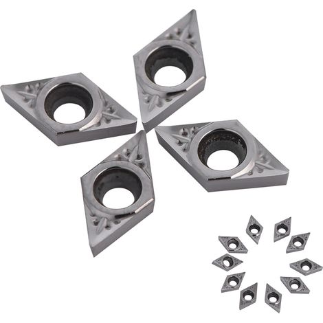 Schachtel mit 10 CNC-Schneidwerkzeugen DCGT070204-AK Silber (1/5)