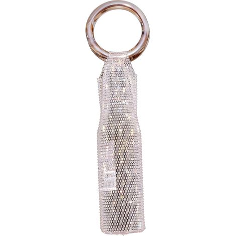 Portabottiglie da borsetta con strass e cristalli - Rosa 2