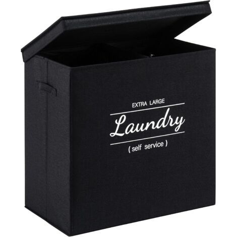 Panier à linge pliable avec couvercle