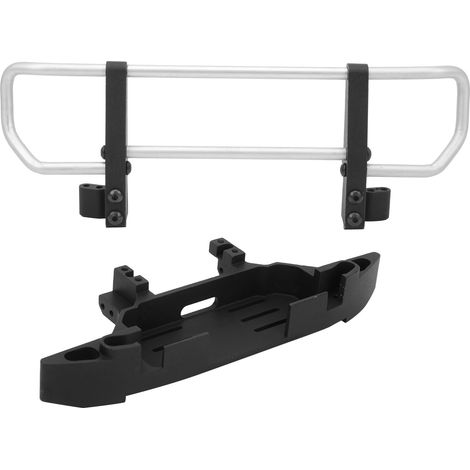 Pare-chocs avant en métal argenté pour TRX4 TRX6, socle de protection pour crawler RC 1/10, pièces et accessoires voiture télécommandée. (1/5)